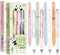 UICCVOKK 8 Stück Radierstift,Radierbare Stifte,Radierbarer Kugelschreiber,Tintenroller Radierbar,0.5mm Radierbarer Tintenroller Gelstifte Radierbar für Studenten Geschenk,Schul Bürobedarf(Blau+Schwarz