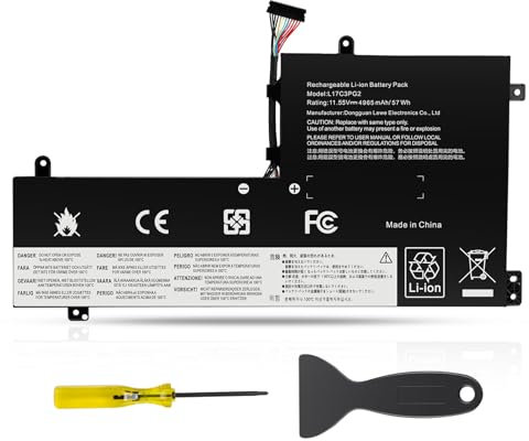 ASUNCELL 11.55V/57Wh L17C3PG2 Batteria per PC portatile per Lenovo Legion Y530-15ICH Y540-15IRH Y545-PG0 Y730-15ICH Y740-15IRH Y740-15ICHG Y7000P Series, L17M3PG2 L17C3PG2