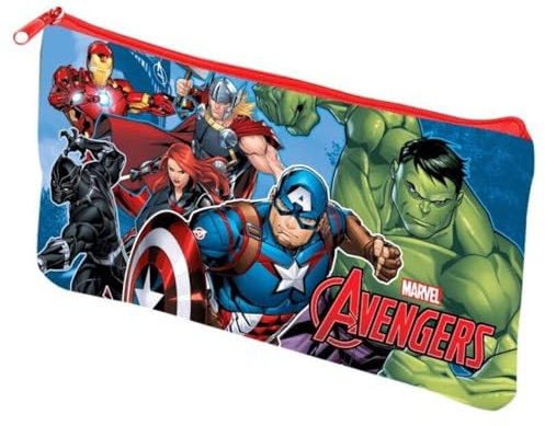Avengers Marvel Etui für die Schule Federtasche Rund Stifteetui Kinder Tasche