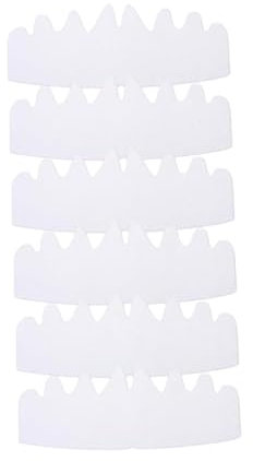 kowaku 6x Baseball Cap Inserts Shaper Pads Erwachsene schweißsicher einfach zu verwenden Baseball Hat Liner Hutgröße Reduzier für Reisen im Freien, Weiß