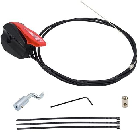 YGQ 165cm 65 Lawn Mower Universal Throttle Cable Switch Control Kit with Lever Handle for Garden Lawnmowers Replacement Repair Kit