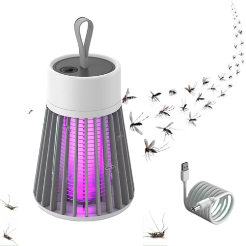 Bronoir Mückenfalle Pro wasserdichte 3-in-1 Akku-Moskitolampe für drinnen und draußen – Tragbare, Aufhängbare Outdoor-Zapper für effektiven Insektenschutz-Moskitolampe mit Moskito