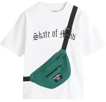 NEXT Jungen Kurzärmliges T-Shirt mit Tasche