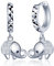 Yumilok Damen Ohrringe Ohrhänger Creolen mit Elefanten 925 Sterling Silber Zirkonia Hypoallergen Ohrschmuck Earrings für Damen Frauen Mädchen