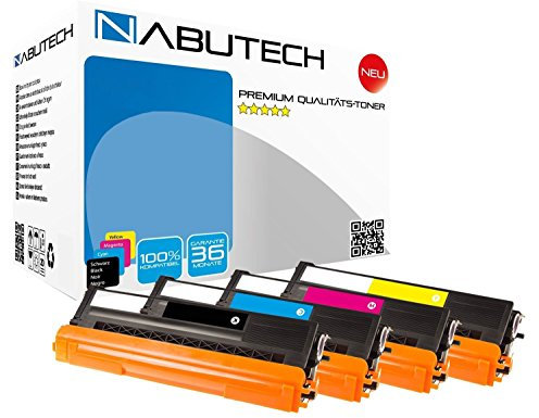4 Nabutech Toner kompatibel zu TN-421 TN-421BK TN-421C TN-421M TN-421Y für Brother DCP-L8410CDW, HL-L8260CDW, HL-L8360CDW, MFC-L8690CDW, MFC-L8900CDW -Schwarz 3.000 Seiten, Farbe je 1.800 Seiten