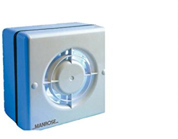 Manrose WF Range 4 5 6 Extractor Bathroom Wall Ceiling Window Fan (6 150mm Timer Model)