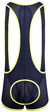 F plus R Herren Mesh Jock Strap Bodywear - Blau - X-Large