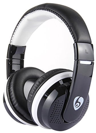 Mr. gadget Solutions® new- MX666 cuffia Bluetooth wireless auricolari stereo HiFi cuffie da gioco con microfono TF FM radio per Xiaomi Sony nero & bianco