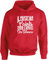 Hippowarehouse A Musicians Paints Their Canvas On Silence Unisex Hoodie Hooded top (Specific Size Guide in Description) Red