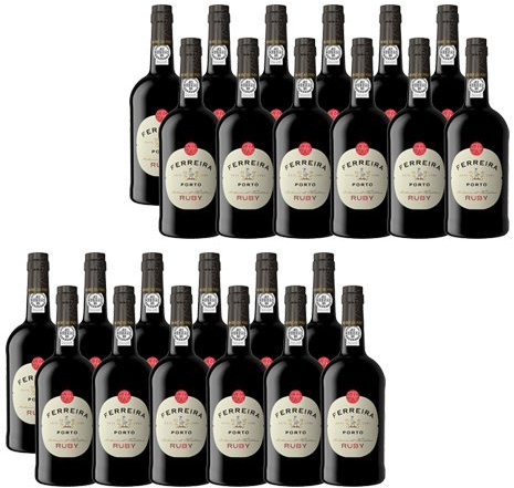 Portwein Ferreira Ruby - Dessertwein - 24 Flaschen