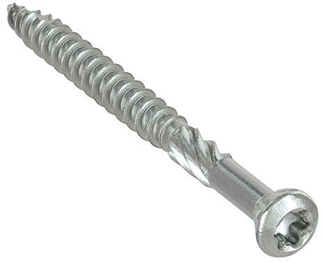 200 Stück Terrassenschrauben 5,0 x 60 Torx | Edelstahl A2 Blank | Rostfrei | Universalschraube | Schrauben