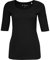 OPUS Damen Kurzarmshirt | SERTA Slim Shirt aus Jersey Black, 44