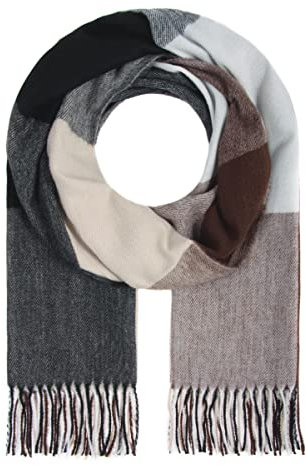 Majea Damenschal Winterschal Strickschal Damen Schal (880042) (braun 20)