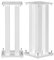 Norstone Stylum Square Blanc satin - Pieds pour Enceintes (la paire)