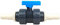well2wellness® PVC Kugelhahn mit 2 x Innengewinde 1 1/2 plus 2 x Schlauchtülle weiß mit O-Ring 32-38mm