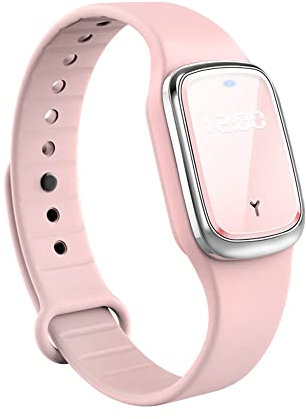 Ultrasonic Mosquito Repellent Bracelet, Electronic Bionic Mosquito Repellent Pest and Insect Repellent Wristband Watch for Travel Camping Accessories(Pink-Digital Display)