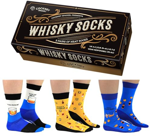 Cockney Spaniel Whisky Socken in 39-46 (3 Paare) - Strumpf