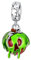 BIZK Giftige Apfel & Geist Charm-Anhänger für Armband 925 Sterling Silber Charm Bead Pendant für Europäische Armbänder und Halsketten