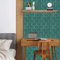 Papiers Peints Vert - Jaune Papier Peint Adhesif Mural Salon Papier Adhesif pour Meuble Papier Peint Intissé Facile à Peler Papier Adhésif Décoratif Cuisine 45x300cm