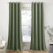PONY DANCE Vorhänge Samt Ösen Gardinen Schlafzimmer Thermovorhang gegen Kälte Velvet Curtains for Living Room (300g/m²) Samtvorhang Verdunklungsgardine 2er Set, H 240 x B 132 cm, Salbeigrün