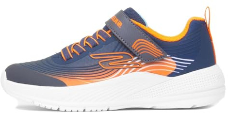 Skechers Boys' Microspec Advance Trainer, Navy, 1.5 UK Child