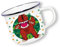 Deluxebase Anamelware Cute Collection - T-Rex Small 375ml Enamel Mug Great for Travel, Camping and Everyday Use. Reusable Cup for Coffee, Soup and Cold Drinks