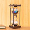 Große Sanduhr 60 Minuten,Regenbogen Glas Deko Sanduhren,Geschenk Sanduhr,Für Haus, Schreibtisch, Büro, Hochzeits Dekoration. (Schwarzer)