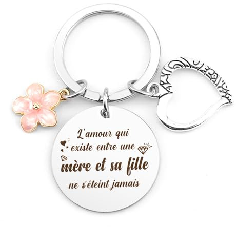 Porte-Clés Cadeau Maman pour Noël, Anniversaire et Fête des Mères - Idée Originale