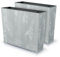 IMJ-Global Lot de 2 pots à fleurs rectangulaires Urbi Square Case Beton Effect en plastique 58 x 18 x 49,8 cm pour intérieur extérieur gris clair 44 litres design moderne
