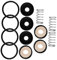 Kisangel Pressure Washer Pump Head Repair Kit Complete Car Wash Kit Car Cleaning Accessories High Pressure Washer Hose Repair