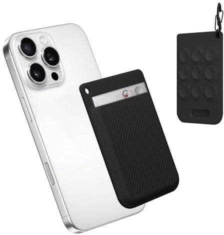 kwmobile Sprachrekorder Schutzhülle kompatibel mit PLAUD Note AI Voice Recoder Hülle - Case für Diktiergerät mit Smartphone Befestigung - Schwarz