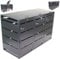 D+L GmbH Mülltonnenbox Müllbox 2, 3 oder 4 fach Anthrazitgrau (Ral 7016) Metall 240 L
