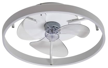 Lindby LED Deckenventilator mit Licht und Fernbedienung leise (Ø 50 cm), 2in1: Ventilator Lampe dimmbar 3 Geschwindigkeiten CCT Farbwechsel