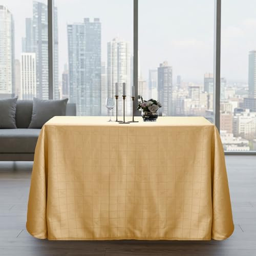BLUZIMAN Falda Mesa Camilla Rectangular 120x70 Hecho en España 100%, Ropa Camilla con Bordón, Enaguas Enaguillas Faldillas Mesa Camilla Premium (Mantel 270x220cm, Para Mesas de 120x70cm, Beige Dorado)