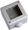Scatola a montaggio esterno, 2 Moduli/posti, Compatibile con BTicino Matix, IP40 per interno, Grigio, Custodia, Contenitore da parete porta frutti, per interruttori/prese, con passacavi