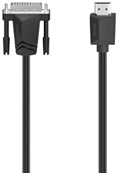Hama HDMI-DVI/D-Kabel (HDMI-Kabel, DVI-Anschluss, Ultra-HD 4k, 1,5 m), Schwarz