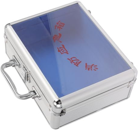 DIYEAH Werkzeug Kasten aus Aluminium Legierung im Freien klein Camping gemacht Aktenkoffer aus Aluminiumlegierung Metallgehäuse Metallkoffer Dichteplatte Silver