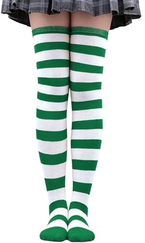 LXOrdora Over Knee Thigh High Socks Women Striped Stockings | Over Knee Style, Comfort Fit, Casual Daily Wear for Women