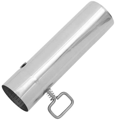 IWOWHERO Kaminrohr aus Edelstahl mit Verstellbarer Drosselklappe 60mm Durchmesser Hitzebeständig Brandschutz für Campingöfen und Outdoor Heizungen