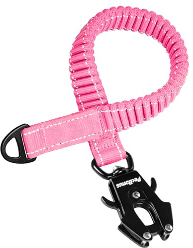 PetBonus Robust Bungee Leinenverlängerung, 45cm Stoßdämpfende Verlängerung | Reflektierende, Leinenbefestigung, Elastische, Ruckdämpfer Hund für Joggen, Spaziergang, Radfahren, Für Mittelgroße bis Große