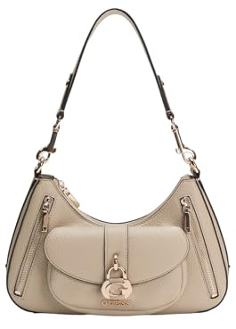 GUESS Schultertasche Jessa Shoulder Bag Taupe beige
