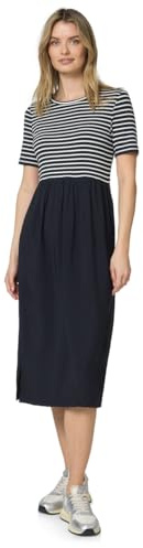 Street One Damen 1409234 Midi-Kleid mit Strukturmix (1er Pack)