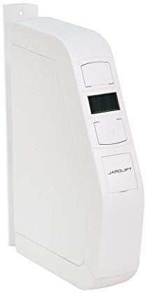 jarolift Elektrischer Gurtwickler Aufputz JAROMAT Pro AP 23/5, inkl. Sonnensensor & Zeitschaltuhr, 23 mm Gurtbreite, Zugkraft 30 kg, Smart-Home Rollladenantrieb, mit Display, Zeit- und Astrofunktion