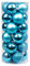 JOMA-E Shop 24Pcs 6CM Christmas Tree Baubles Onaments Xmas Plastic Christmas Tree Ball Hanging Decorations for Party Garden (Light Blue)