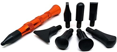 WANYIG Ausbeulwerkzeug Set 10 Teilig Dellen Werkzeug, KFZ Dellen Reparatur-Set Paintless Dent Removal Tap Down-Werkzeuge