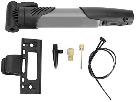 VGEBY1 Pompe à Air de Vélo, Gonfleur de Vélo Compact Portable avec Kit de Montage sur Cadre, Outil de Réparation de Pneu de Vélo (Gris)