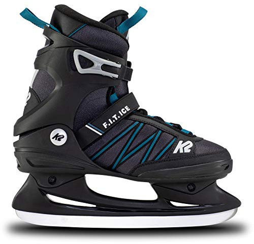 K2 Skates Herren Schlittschuhe F.I.T. Ice — Black - Blue — EU: 39 (UK: 5.5 / US: 6.5) — 25E0030