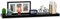 iTrend High Gloss Black Floating Wall Shelf 110CM