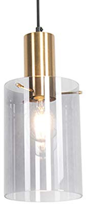 Qazqa Modern Pendelleuchte, Pendellampe - Vidra - Gold, 14cm, Ideal als Wohnzimmerlampe