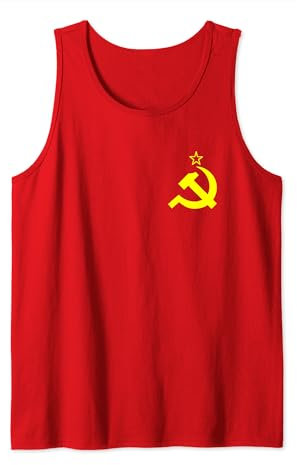 Kommunismus Flagge Kommunistische Flagge Hammer und Sichel Tank Top